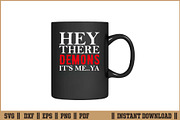 Hey There Demons it's me Funny SVG, a Seasonal Illustration by Handy Arts Studio (Thumbnail 3 of 3)
