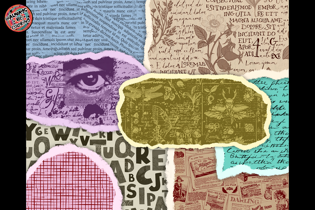 Procreate Vintage Patterns Brush Set, a Brush Add-On by AlwaysBeColoring (Photo 9 of 9)