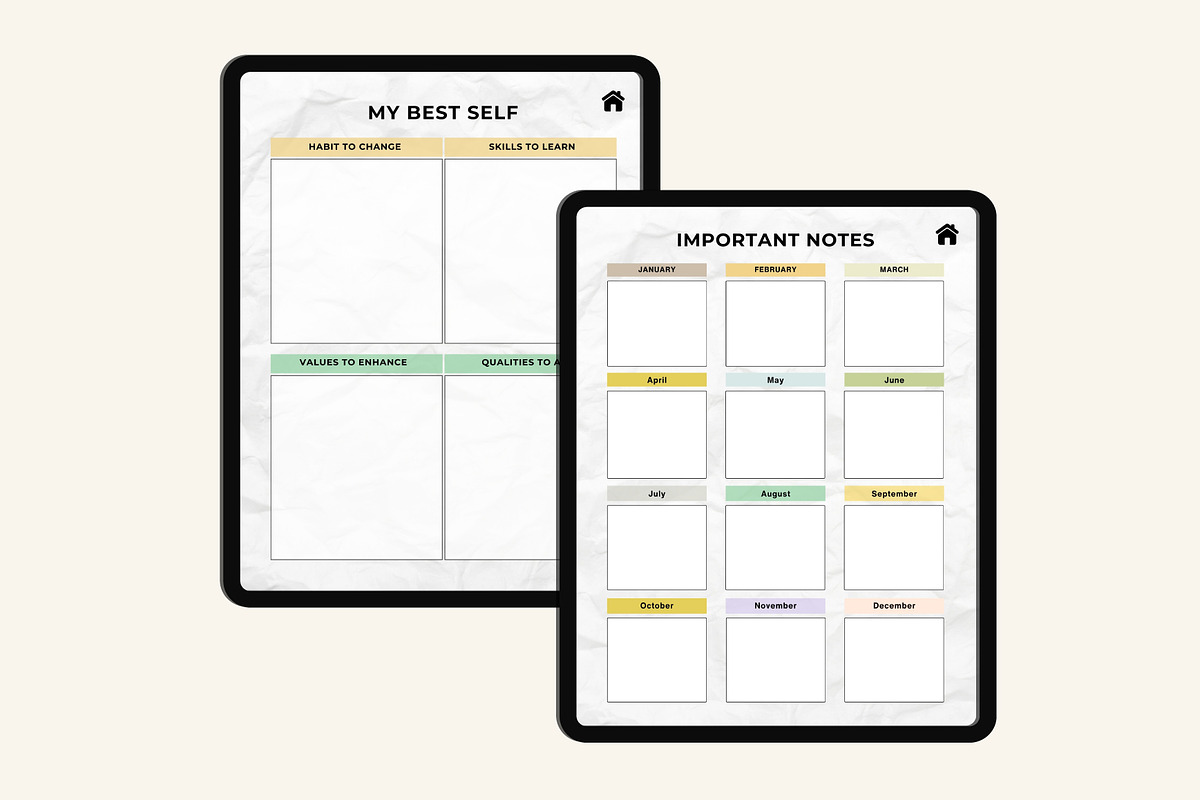 2025-2026 Digital Vision Board Plann, a Stationery Template by Designmela01 (Photo 6 of 8)