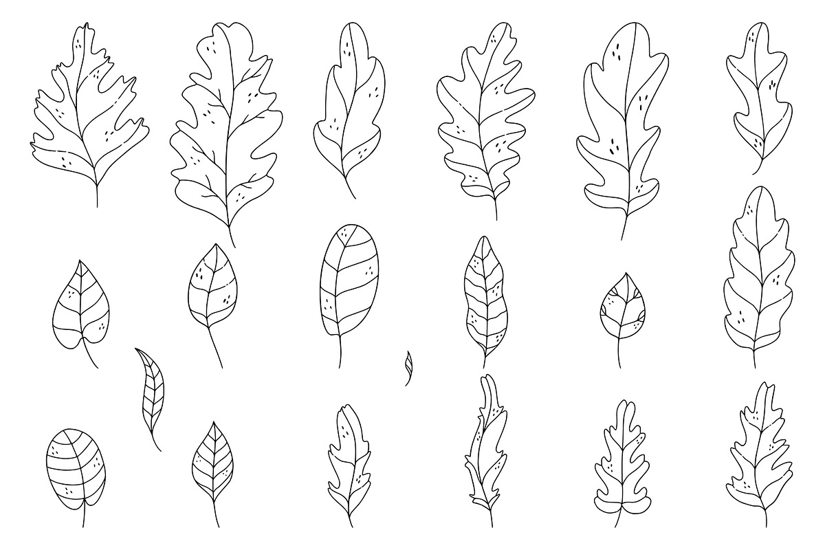 FALL DOODLES. EPS, PNG., an Illustration by Sentimental postman (Photo 11 of 14)