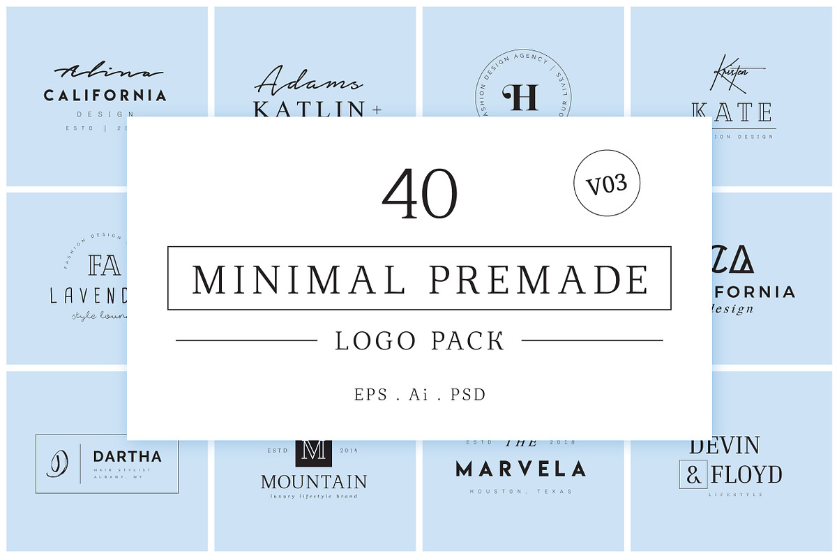 1200 Premade Logos Mega Bundle, a Branding & Logo Template by XpertgraphicD (Photo 19 of 60)