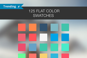 125 Flat Color Swatches