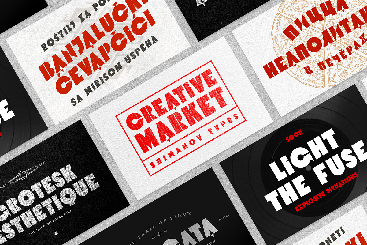 ST-Druzhba retro bold display font, a Font by Shimanov Types (Photo 5 of 5)