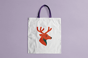 Minimalist Red Stag Head, a Branding & Logo Template by Vectorium Studio (Thumbnail 2 of 2)