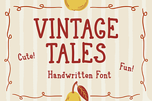 Vintage Tales Handwritten Cute Font