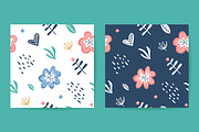 Scandinavian flowers vector bundle, a Texture Illustration by redcollegiya design (Thumbnail 8 of 9)