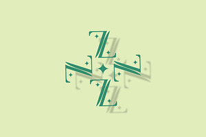 Z letter logo with sparkle design, a Branding & Logo Template by Salman Shop