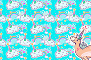 Cute Unicorns Clipart, a Pattern Graphic by ViktoriaARTprint (Thumbnail 9 of 13)