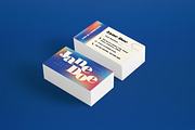 Blue Gradient Business Card, a Business Card Template by graphicook (Thumbnail 2 of 3)
