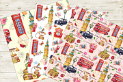London Seamless Patterns, a Pattern Graphic by MitrushovaArt (Thumbnail 7 of 9)