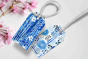 Blue And White Floral Whimsy