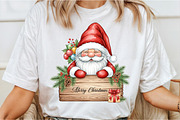 Watercolor Christmas Gnomes Clipart, an Illustration by DreamCafeArt (Thumbnail 3 of 6)