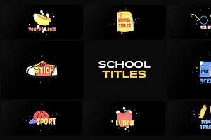 School Titles for FCPX, a Templates & Theme by FlashFXbox