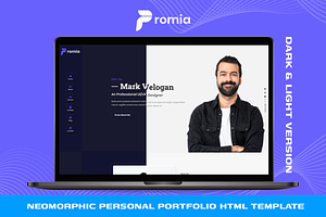 Promia- Personal Portfolio Template, a HTML Template by THESOFTKING