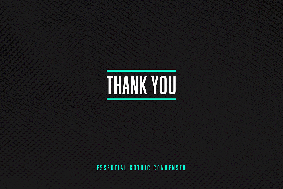 Essential Gothic Condensed, a Sans Serif Font by JaninaA (Photo 10 of 10)
