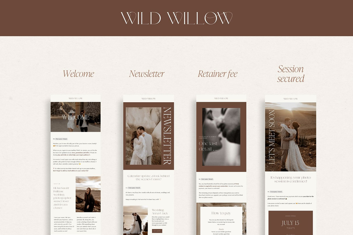 Luxury Flodesk Email Templates, an Email Template by Wonderlik Webdesign (Photo 3 of 9)