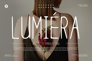 Lumiéra - Modern Aesthetic Boho Font, a Handwritten Font by roomspace creative lab