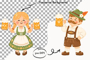 Oktoberfest Festival Clipart Autumn, a Seasonal Illustration by SugarCloudStudioArt (Thumbnail 2 of 5)