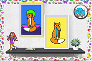Cartoon Doodles, a Decorative Illustration by Alena (Thumbnail 5 of 6)