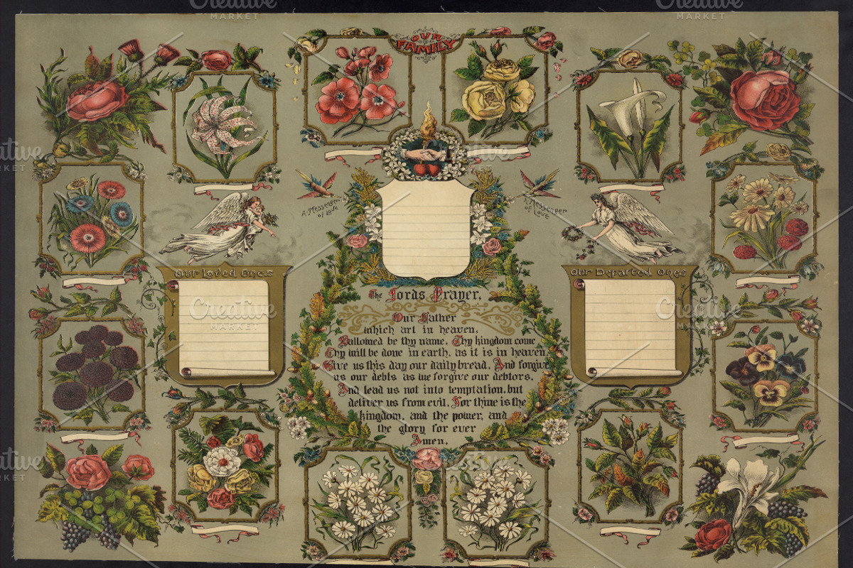 Antique Family Records - Blank, an Illustration by Blue Line Design (Photo 5 of 10)
