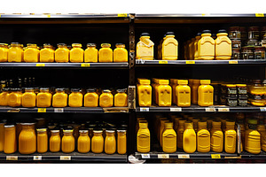 Grocery Store Shelves Stocked with, a Food & Drink Photo by Lermont51