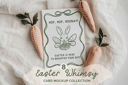 Whimsy Easter 5x7 Card Mockups