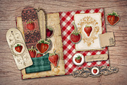 Strawberry Scrapbooking Kit, a Food Illustration by Secret Helper (Thumbnail 7 of 8)