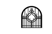 Ornate Iron Gate SVG Bundle, an Illustration by Designs_River (Thumbnail 15 of 31)