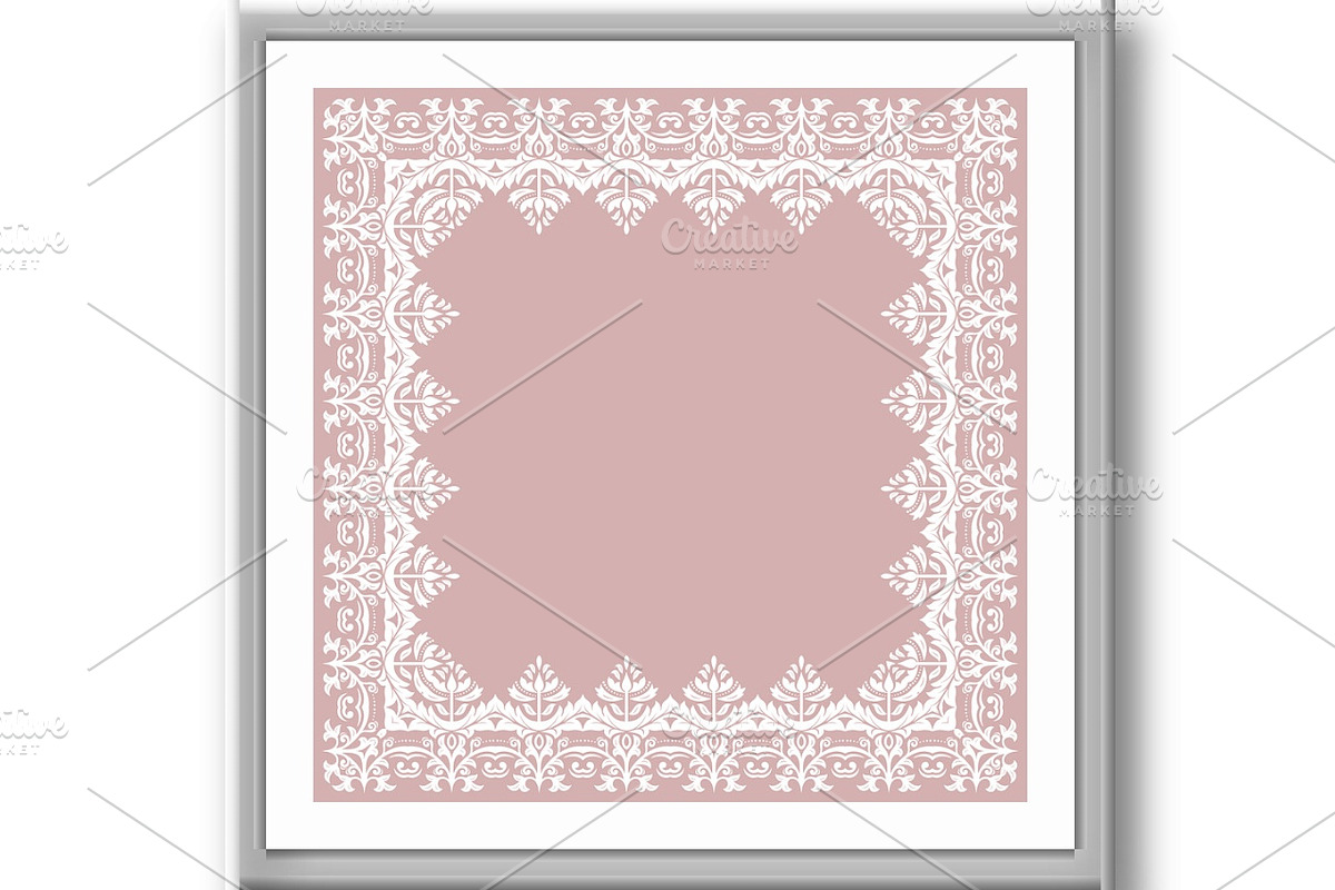 Floral Fine Frame, a Pattern Graphic by FineArtStudio (Photo 3 of 3)