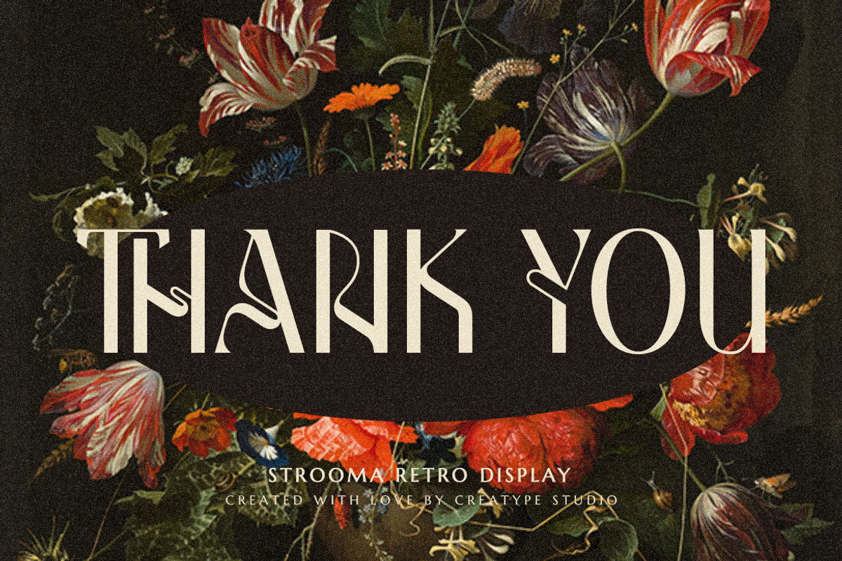 Strooma Retro Display, a Font by Creatype Studio (Photo 11 of 11)