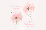 Watercolor Digital Brushes Procreate, a Brush Add-On by Elenbushe (Thumbnail 4 of 5)