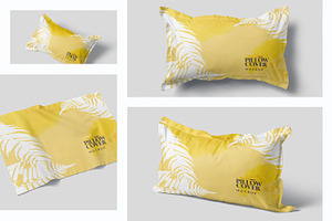 Rectangle Bedding Pillow Mockups