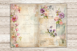 Vintage Letter Junk Journal Pages