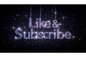 Glowing Like & Subscribe text with, an Illustration by tilialucida