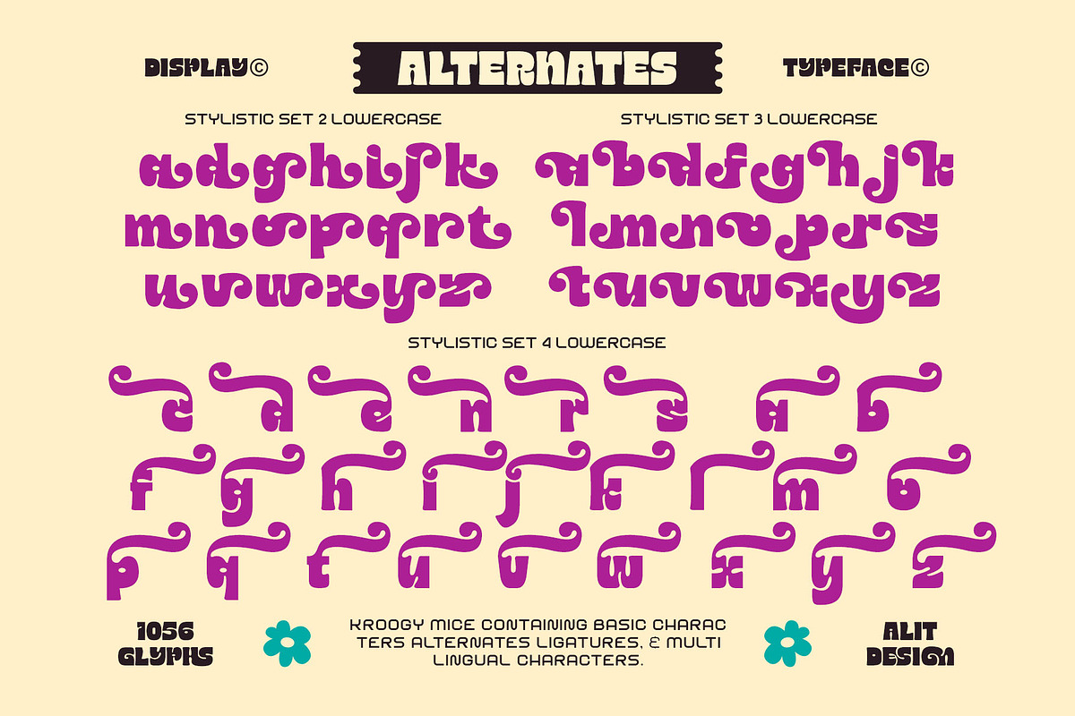 Kroogy Mice Typeface, a Sans Serif Font by alit design (Photo 15 of 21)