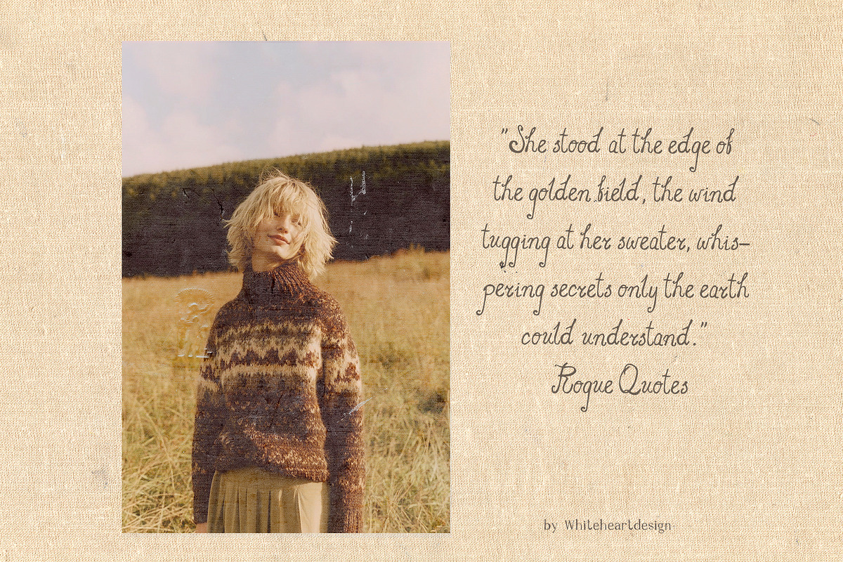 Whimsical Cozy Hand Written Font, a Handwritten Font by whiteheartdesign (Photo 8 of 13)