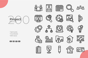 Project Outline Icons, an Outline Icon by Bloodline