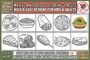 Mexican Food Coloring Pages