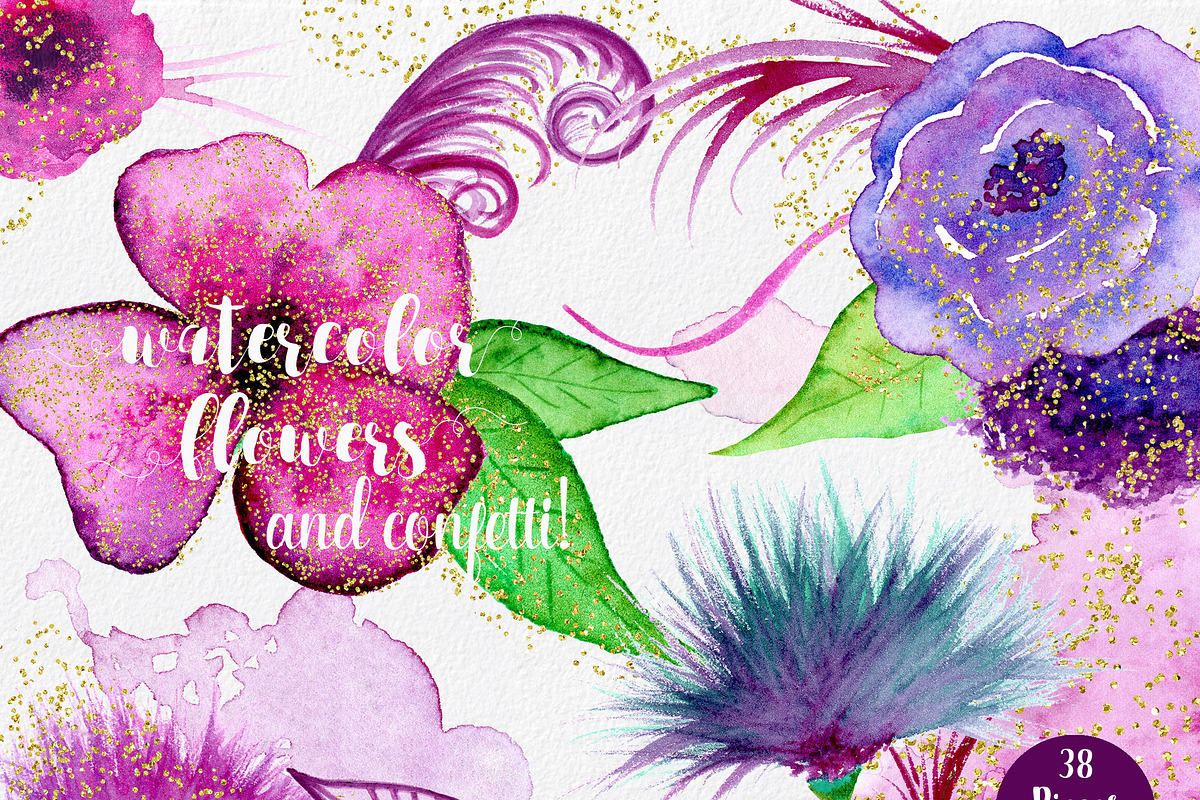 Exotic Florals & Feathers, an Illustration by ClipartBrat Graphics (Photo 6 of 6)