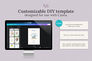 Minimal Birth Announcement Template, a Card Template by SabaIslam.Studio (Thumbnail 7 of 8)