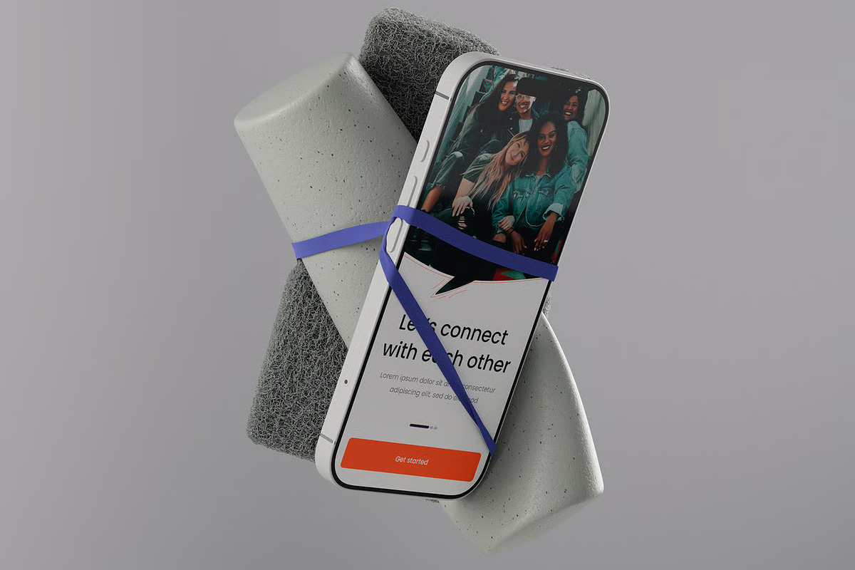 iPhone 16 App Promo Mockup, an iPhone Mockup by Brand Earth (Photo 3 of 5)