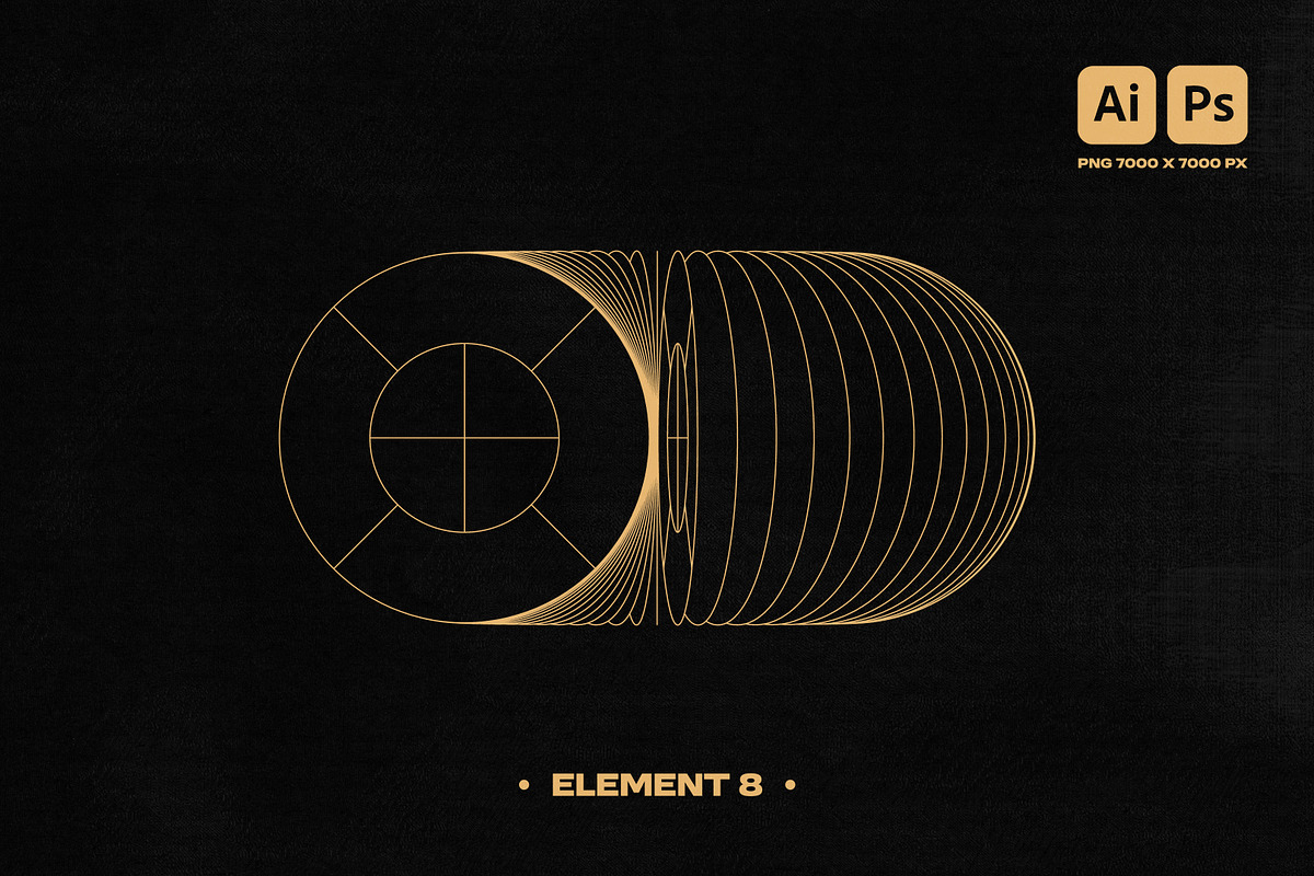 3D WIREFRAME VECTOR GRAPHIC PACK, an Object Graphic by BonkiStudio (Photo 9 of 9)