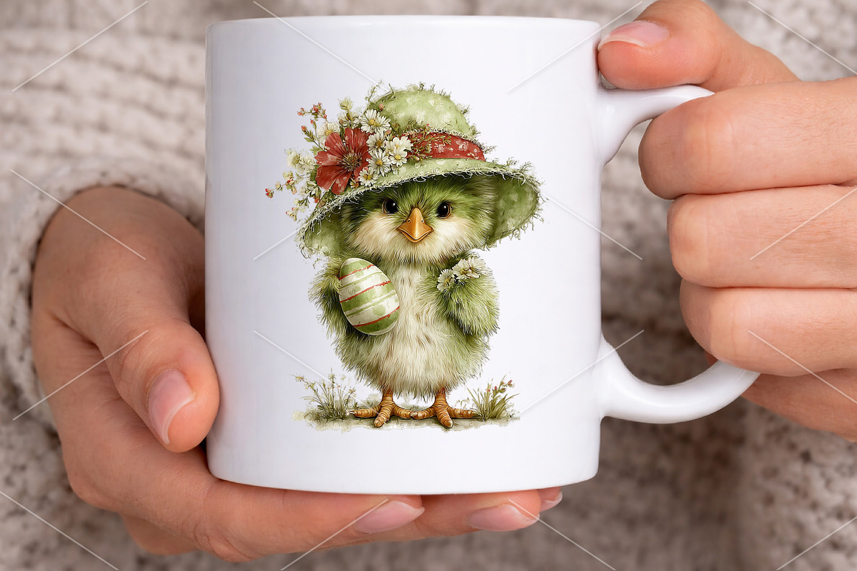 Whimsical Easter Chick Clipart PNG, a Seasonal Illustration by Canvas Craft (Photo 7 of 7)