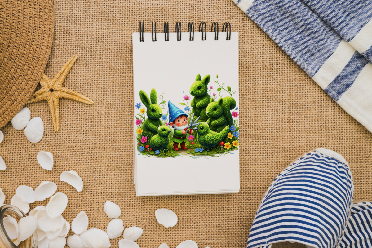 Spring Gnome Garden PNG Clipart Cute, an Object Illustration by KennedyStudio (Photo 4 of 5)