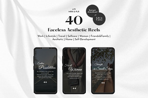40 Faceless Aesthetic Reels