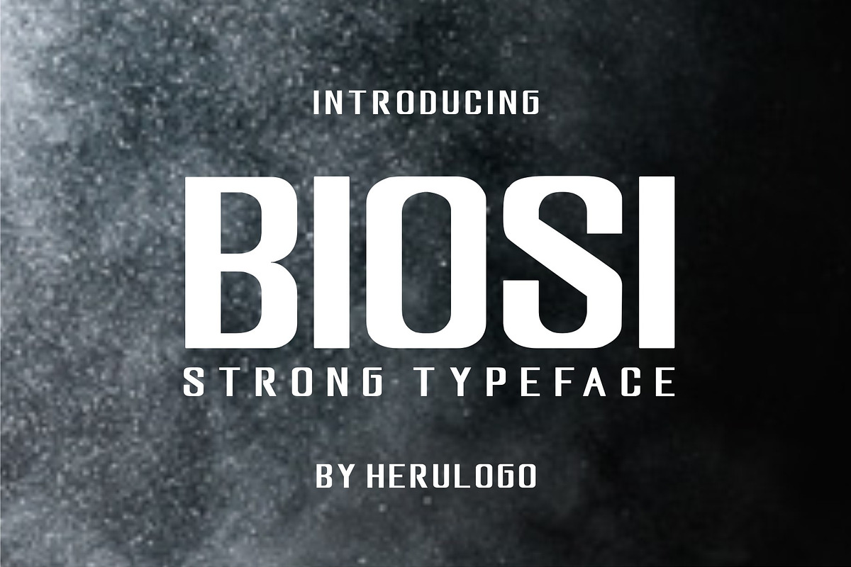 BIOSI typeface