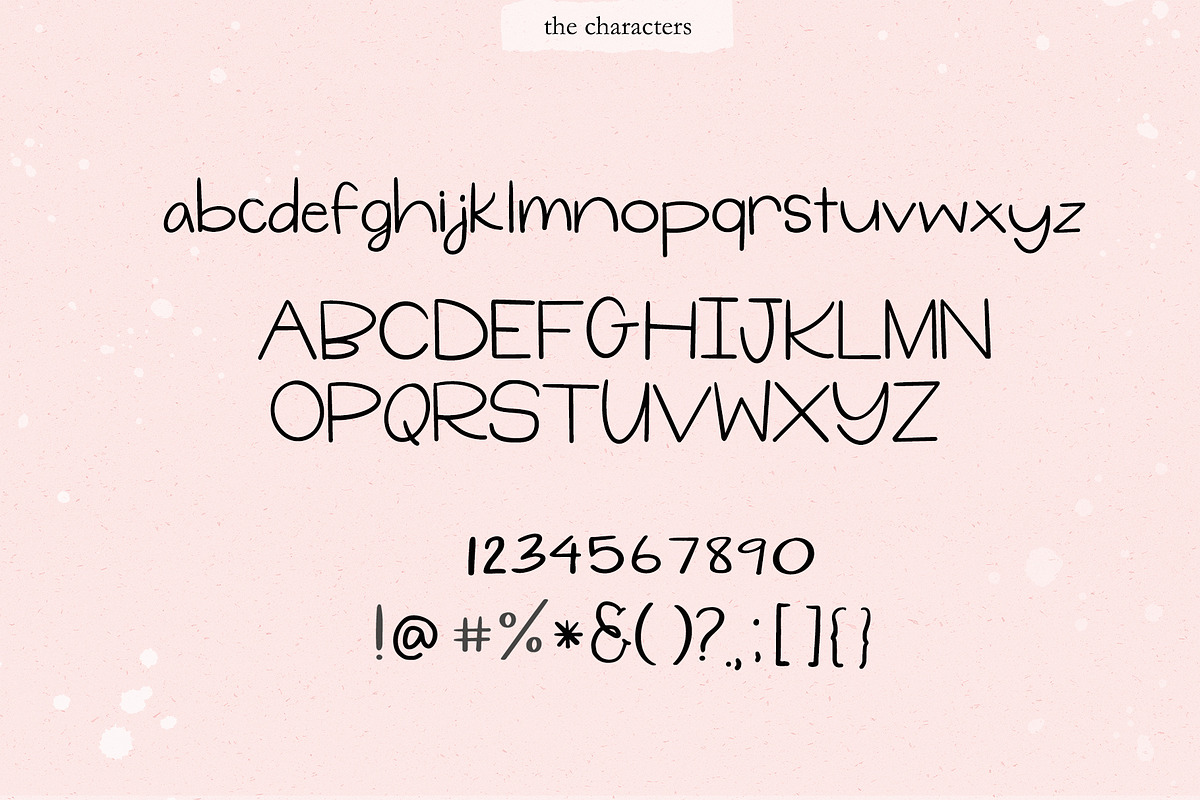 Simplicity Handmade Font preview 8