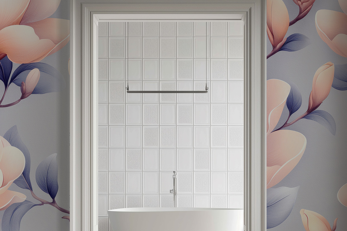 Modern Mixed Art Wallpaper, a Decorative Illustration by fei long (Photo 6 of 10)