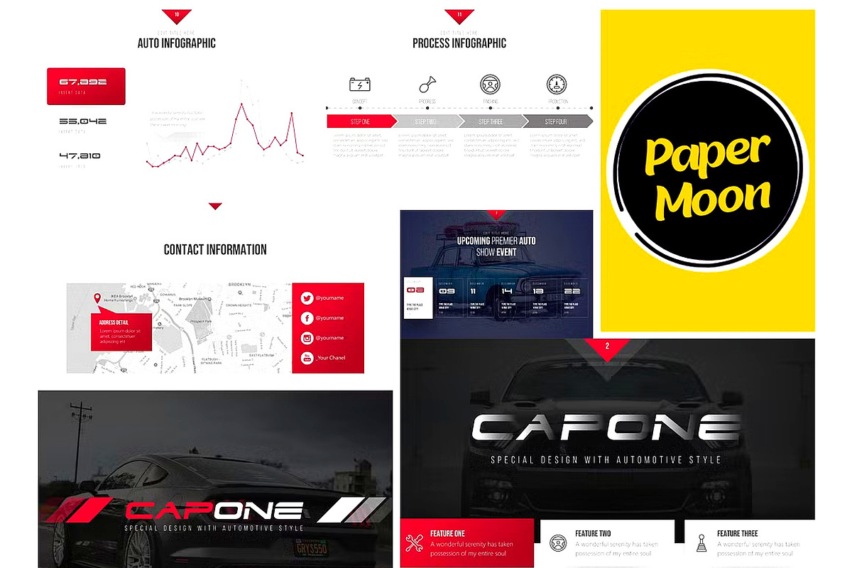 Automotive PowerPoint Presentation, a Presentation Template by PaperMoon (Photo 3 of 3)