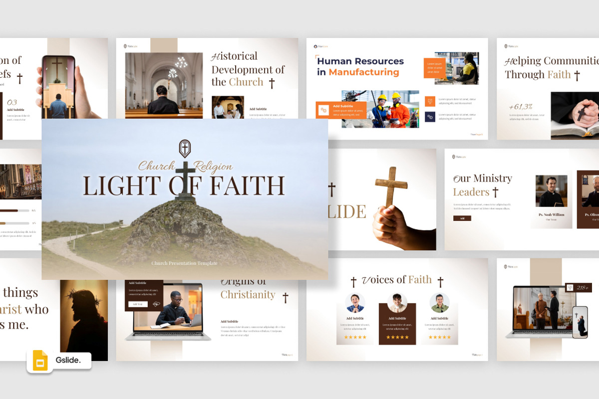 Church and Religion Google Slides, a Presentation Template by Loin Studio (Photo 1 of 4)